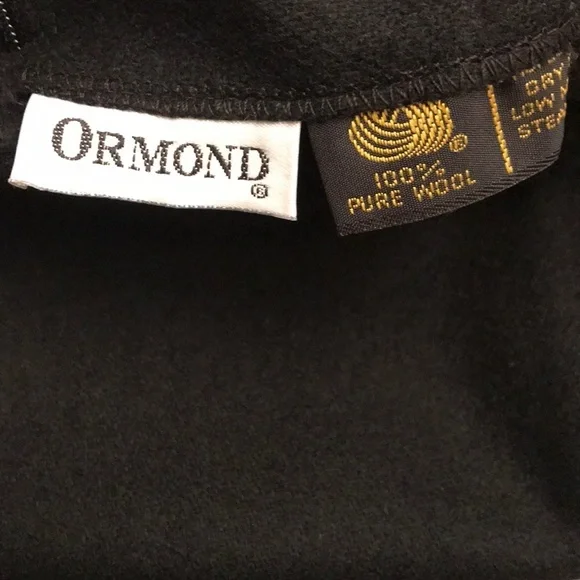 VTG ORMOND pure wool black skirt - Picture 8 of 8